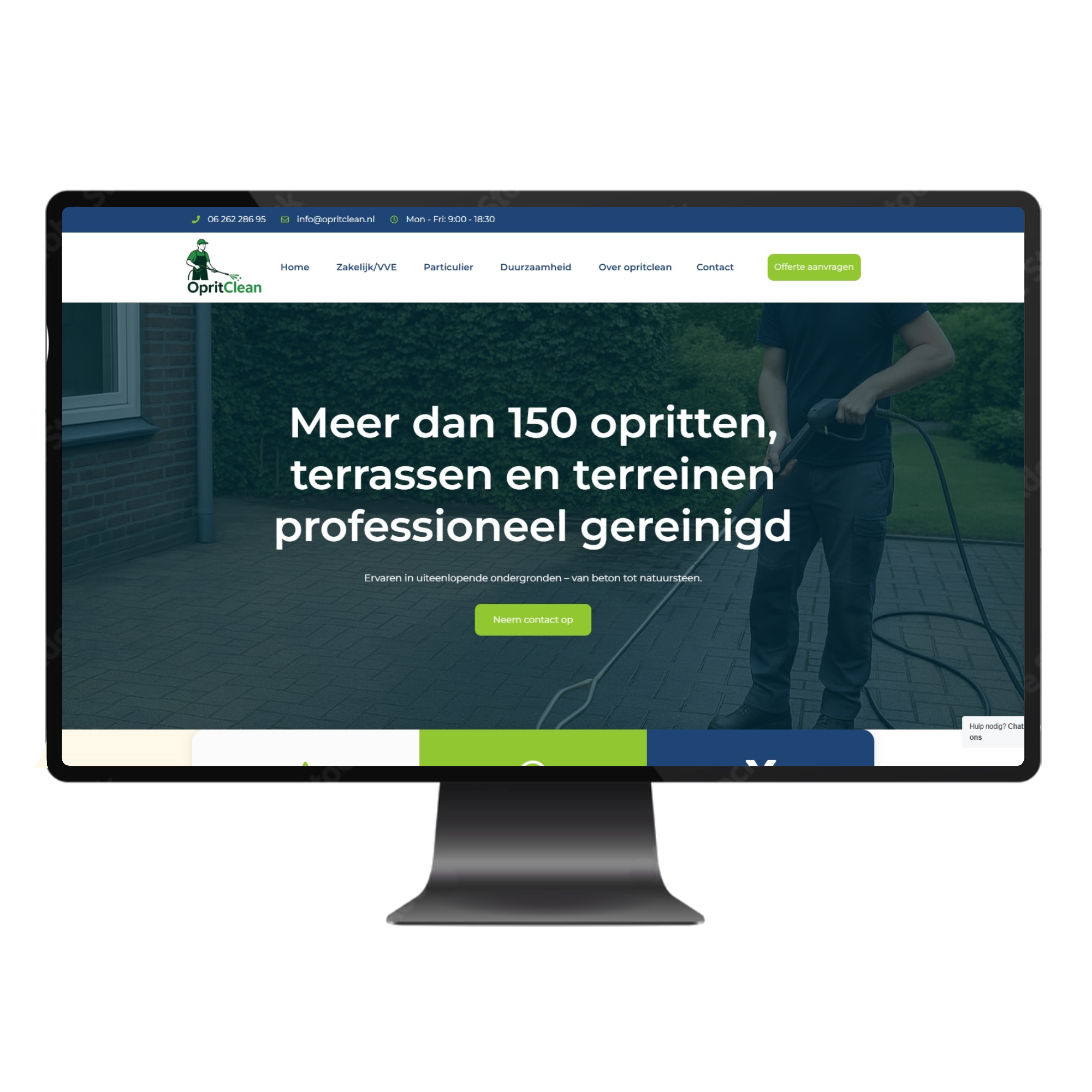 Opritclean.nl door websteenbouwers